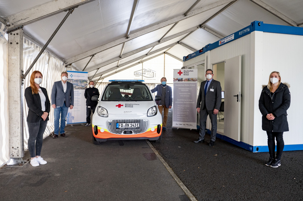 Fulda DriveInSchnelltestzentrum in Fulda Galerie ab Mittwoch