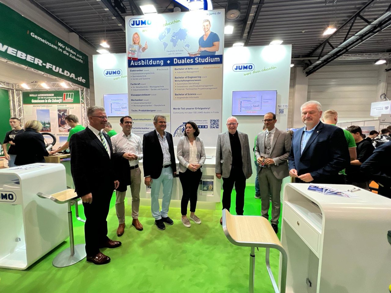 Bildungsmesse 2022 in Fulda gestartet 150 Unternehmen vertreten