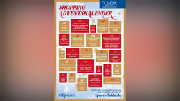 Shopping-Adventskalender in der Innenstadt vom 01.12.-24.12.23