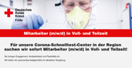 DRK Fulda sucht Mitarbeiter (m/w/d) in Voll- und Teilzeit