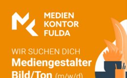 Mediengestalter Bild/Ton (m/w/d) und Kameramann/Kamerafrau gesucht!