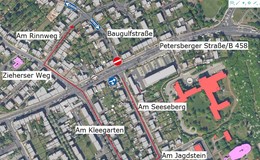 Verkehrsänderung: Kein Linksabbiegen mehr in die Baugulfstraße