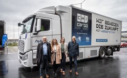 Erster LKW mit Wasserstoffantrieb tourt durch Hessens Speditionen