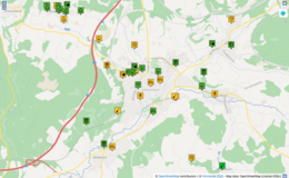 Mit dem Mobiltelefon ganz einfach die kaputte Straßenlaterne melden