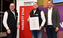 Fußboden Blum wird mit Parkett Star und Zukunft Boden Award ausgezeichnet