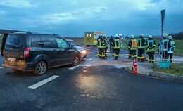 Auf der L 3141: Zwei verletzte nach Frontalcrash