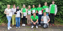 Ehrung der Weltladen AG-Mitglieder an der Eduard-Stieler-Schule