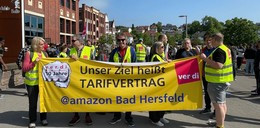 Streik in der Kreisstadt: Amazon-Beschäftigte wollen endlich einen Tarifvertrag