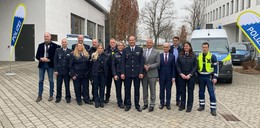 Antrittsbesuch im Polizeipräsidium: Innenminister Roman Poseck vor Ort