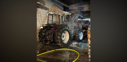 Traktorbrand: Feuerwehr kann mit beherztem Eingreifen Schlimmeres verhindern