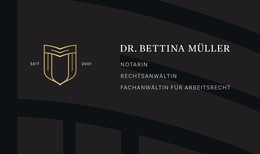 Notarin und Rechtsanwältin Dr. Bettina Müller ab sofort in eigener Kanzlei!