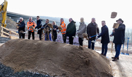 Spatenstich: Bau an neuer A7-Brücke im Thalaubachtal hat begonnen