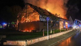 Scheune in Allmenrod ausgebrannt - Fast 300.000 Euro Sachschaden
