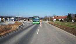 Vollsperrung in Sicht: In der Sickelser Straße entsteht eine neue Bushaltestelle