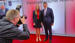 Seit genau einem Jahr im Amt: Boris Rhein und Astrid Wallmann feiern Jubiläum