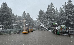 Temperaturen sinken: Schnee und Eis auf dem höchsten Berg der Rhön