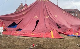Vandalismus: Zirkuszelt auf der antonius-Wiese vollkommen zerstört