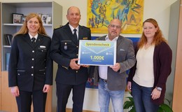 Polizeipräsidium Osthessen übergibt 1.000 Euro an Hessische Polizeistiftung