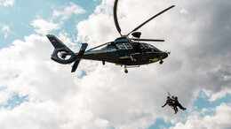 Fortbildung mit Hubschrauber - Terminverschiebung wegen Wetterlage