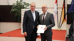 Innenminister Beuth verabschiedet Landespolizeipräsident Ullmann