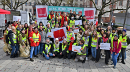 650 Arbeitnehmer aus dem Klinikum Fulda nehmen an Demo in Hanau teil