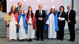 Bundeskanzler Olaf Scholz empfängt 108 Sternsinger aus deutschen Diözesen