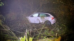 34-year-old lands with his car in the embankment