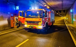 A 66-Tunnel in Richtung Fulda bis in die Morgenstunden gesperrt