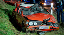 Einzelunfall auf der Landstraße L 3377 - BMW-Fahrer (19) schwer verletzt
