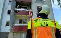 Brand auf einem Balkon am Pfingstmontag: Keine Personen verletzt