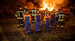 Faszinierendes Feuerspiel: Hutzelfeuer in Bimbach, Sickels und Niederrode