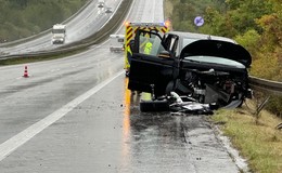 Unfall auf der A5 bei Alsfeld: Keine verletzten Personen