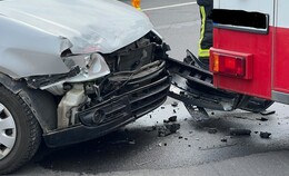 Crash auf der Kreuzung in Sickels - Fahrer zum Glück unverletzt