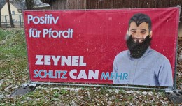 Banner von Bürgermeisterkandidat Zeynel Can beschädigt: Das tut weh!