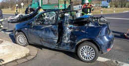 Schwerer Unfall am Gunzenauer Kreuz: Pkw-Fahrer wird schwer verletzt