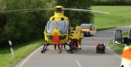 Rettungshubschrauber bei Mühlbach im Einsatz: Zwei Motorradfahrer verletzt