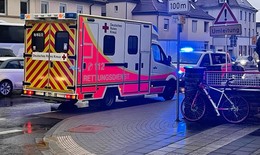 Fahrradfahrer auf der Petersberger gestürzt - Gesicht und Hand verletzt