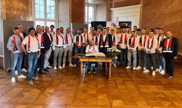 Oberbürgermeister Wingenfeld empfängt das Team der SG Barockstadt