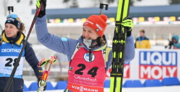 Freudentaumel in der Biathlon-Arena: Der Denise-Zug kennt keine Bremsen