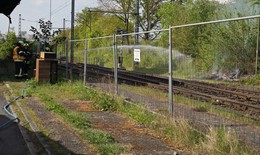 Feuer am Gleis: Bahnstrecke Gießen-Fulda kurzzeitig gesperrt