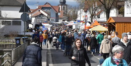 Bei strahlendem Sonnenschein: Frühlingsmarkt überaus gut besucht