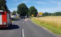 Unfall an der L3174: Pkw und Motorrad involviert