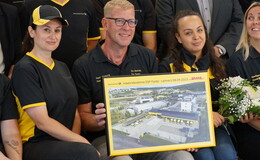 Deutsche Post weiht neuen "grünen" Zustellstützpunkt in Lehnerz ein
