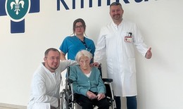 100-jährige Patientin nach Operation in Neurochirurgie des Klinikums wohlauf