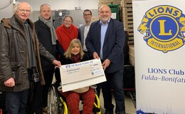 2.000 Euro-Spende des Lions-Clubs  Fulda-Bonifatius für die Tafel