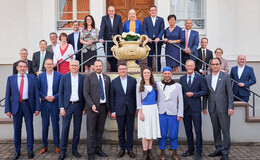 Hessisches Kabinett tagt auf dem 60. Hessentag in Pfungstadt