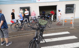 Polizei hat Fahrräder an der Jugendverkehrsschule in Bebra codiert