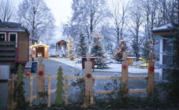 Ein wunderschöner Weihnachtsgarten der Evangelischen Gemeinschaft Aulatal