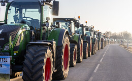 Protest der Landwirte: Rund 1.500 Traktoren in der Innenstadt