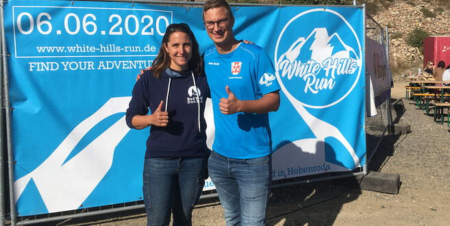 Fotos: privat - Daumen hoch: Geschäftsführerin Annette Gasper (l.) und Bürgermeister Andre Stenda freuen sich auf den ersten White Hills Run.